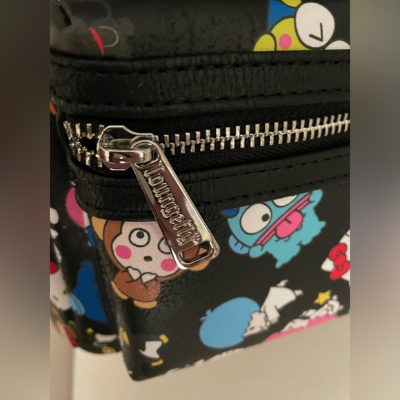 NWT Loungefly Sanrio Hello Kitty Backpack Black Multicolor - Picture 10 of 13
